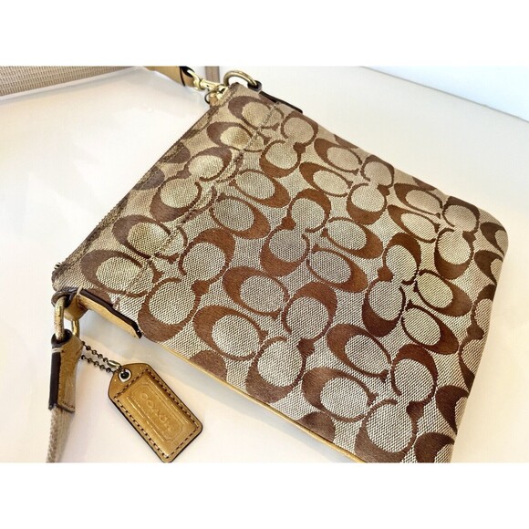 VTG Coach DO849-40688 Beige Hampton Signature Swingpack Crossbody Shoulder Bag - Picture 10 of 12